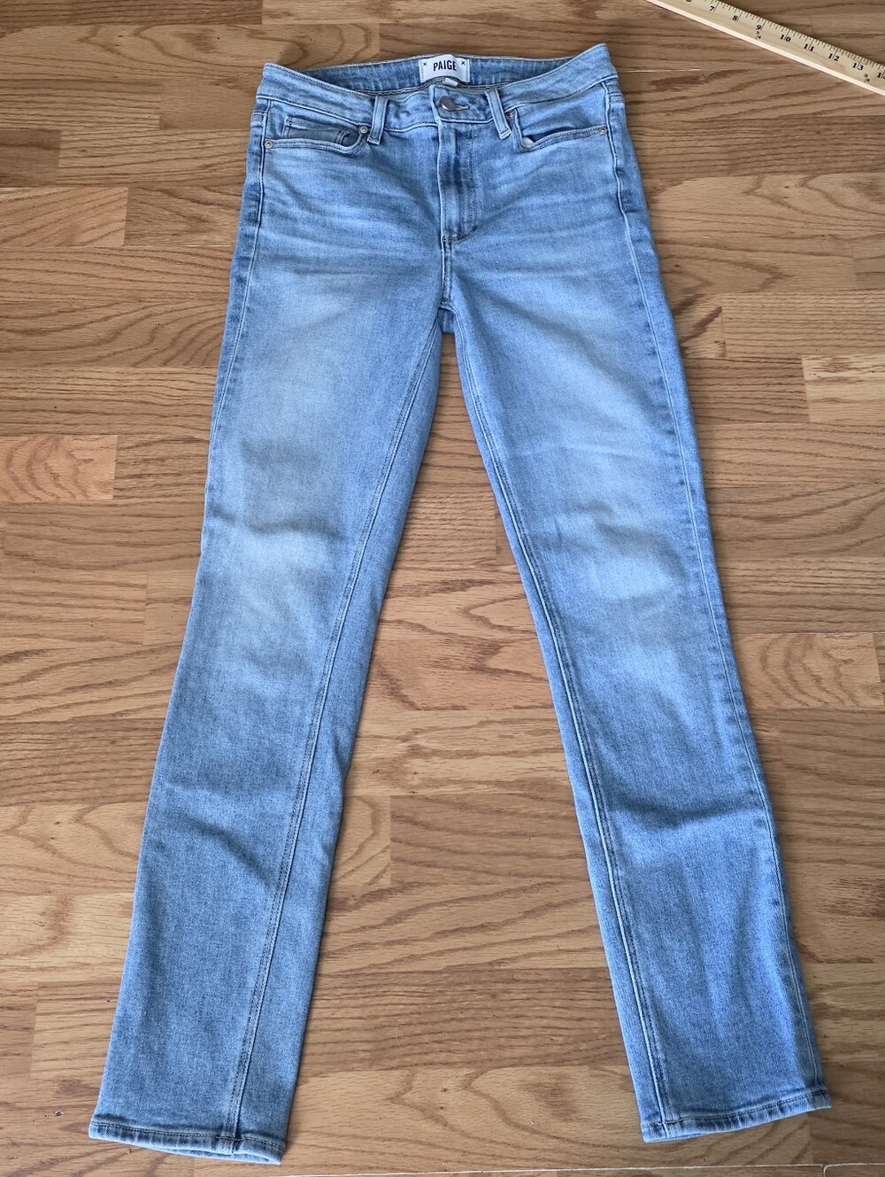 PAIGE Hoxton Ankle Skinny Jeans - Light Blue Wash